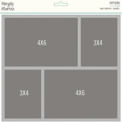 Simple Stories Simple Pages Template - Design 1